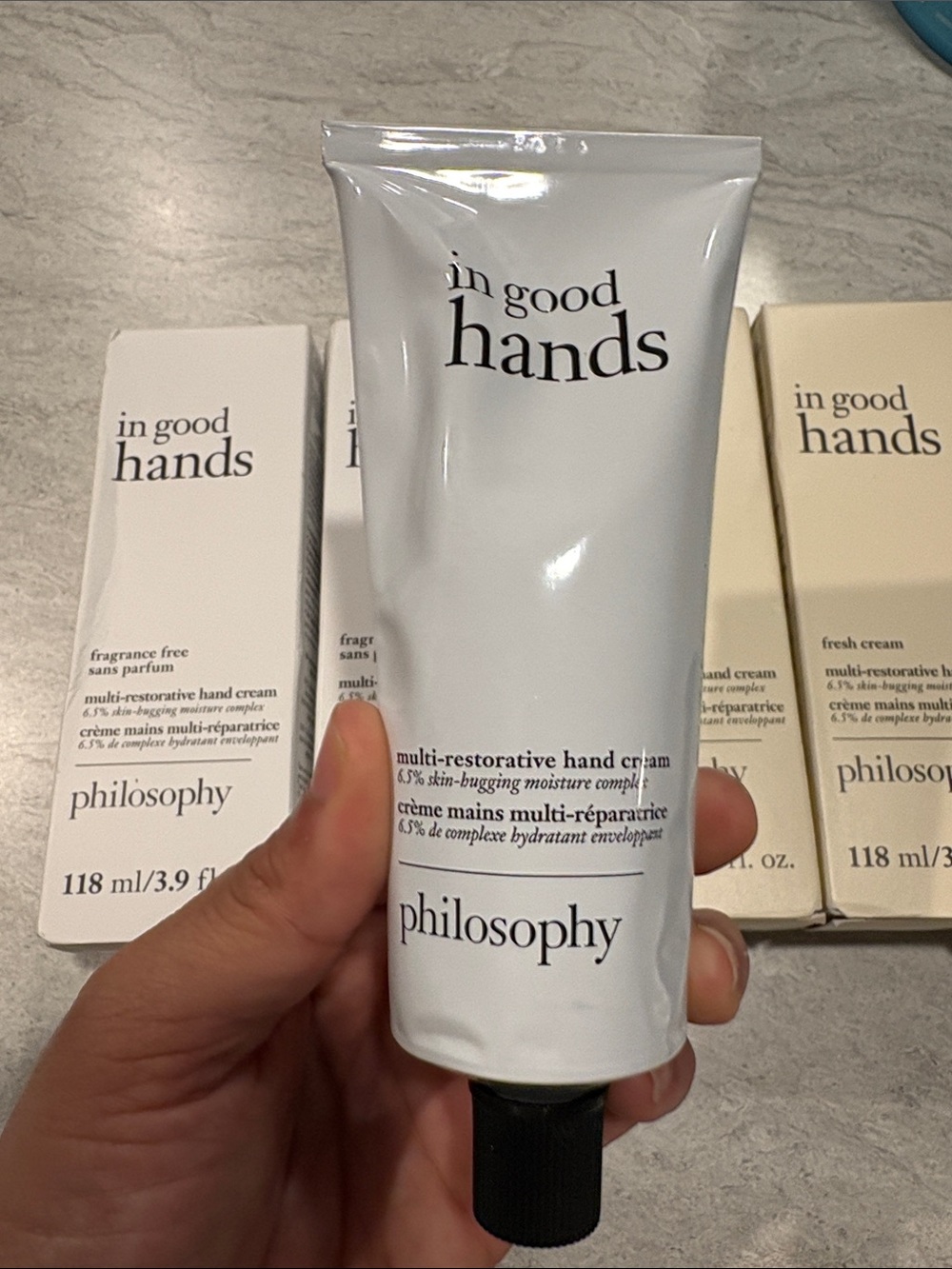 Philosophy In Good Hands Hand Cream Set - White & Cream